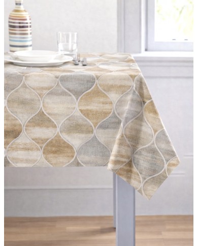 Tovaglia 6 posti in puro cotone 140x180cm Vingi Armonia