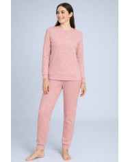 Vestaglia Donna abbottonata in caldo punto milano Vilfran  52492