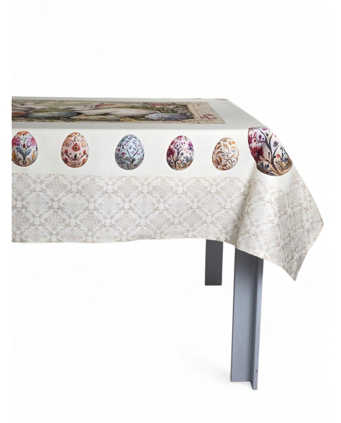 Tovaglia 6 posti Pasqua 100% cotone Vingi dis. 9