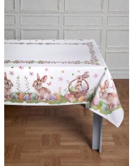 Tovaglia 6 posti Pasqua 100% cotone Vingi dis. 11