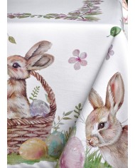 Tovaglia 6 posti Pasqua 100% cotone Vingi dis. 11