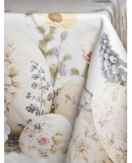 Tovaglia 12 posti Pasqua 100% cotone Vingi dis.2