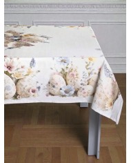 Tovaglia 12 posti Pasqua 100% cotone Vingi dis.2