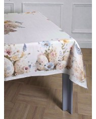 Tovaglia 12 posti Pasqua 100% cotone Vingi dis.2