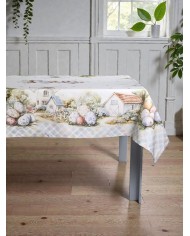 Tovaglia 18 posti Pasqua 100% cotone Vingi dis. 3