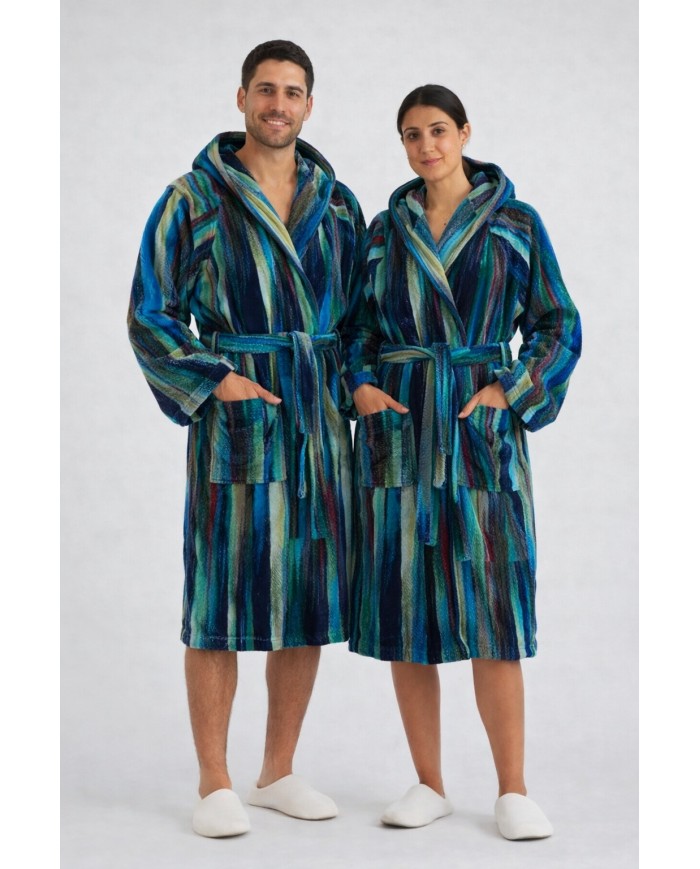 Accappatoio in spugna jacquard Lovely Home Etnic dis. 8