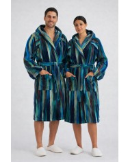 Accappatoio in spugna jacquard Lovely Home Etnic dis. 8