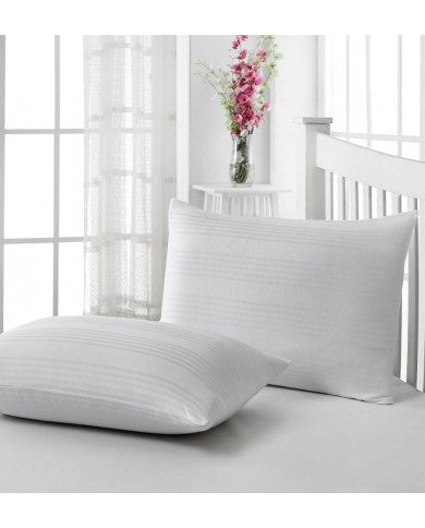 Coppia federe copricuscini in cotone fasciato con cerniera Renee Legrand