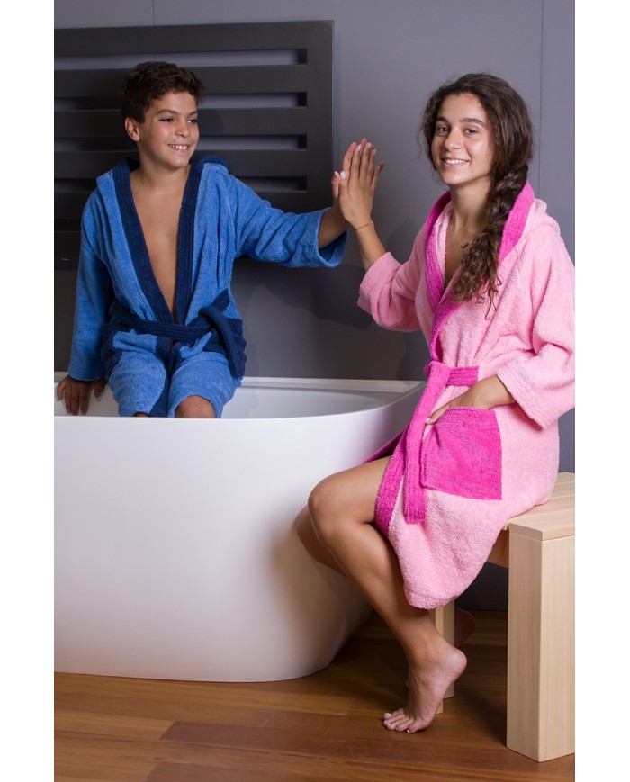 Accappatoio Junior in spugna 100% cotone Neith art. Perlier