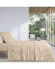 Completo lenzuola matrimoniale 100% cotone Eden