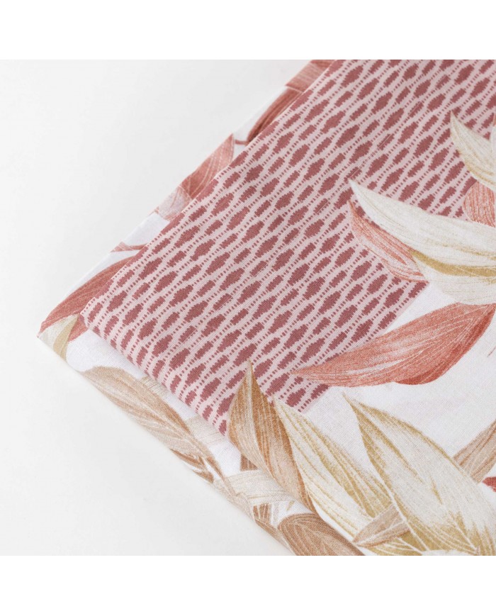 Completo lenzuola matrimoniale 100% cotone Flores