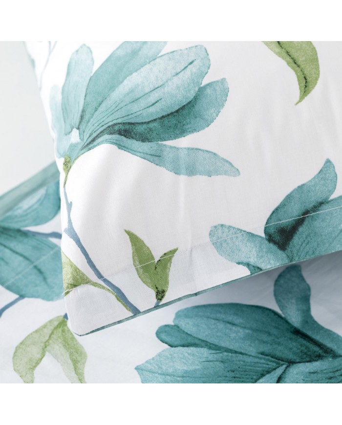 Completo lenzuola matrimoniale 100% cotone Magnolia