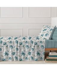 Completo lenzuola matrimoniale 100% cotone Magnolia