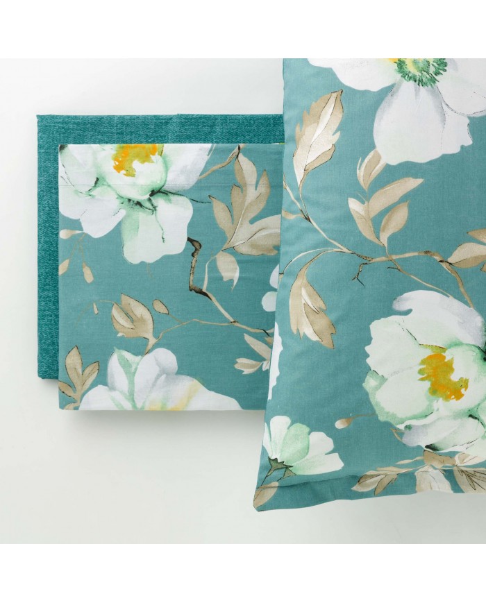 Completo lenzuola matrimoniale 100% cotone Cleris