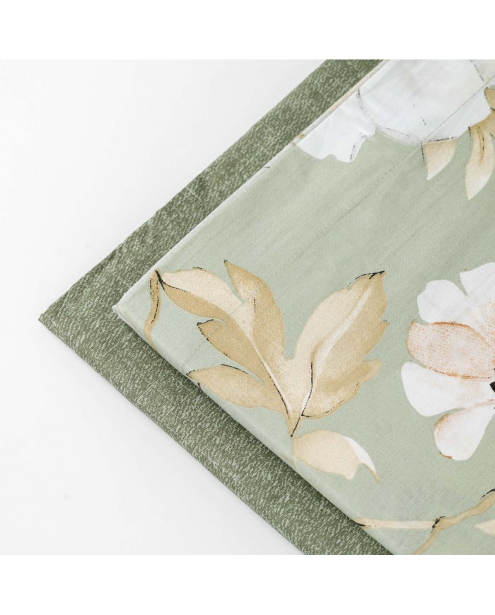 Completo lenzuola matrimoniale 100% cotone Cleris