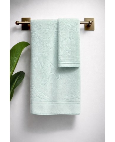 Set 6+6 asciugamani viso + ospite Canarie dis. Angeli