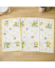 Set 3 strofinacci fantasia limoni in panama art. Maiori