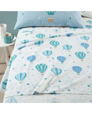 Completo lenzuola singolo 100% cotone Caleffi Star