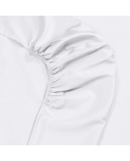 Completo lenzuola matrimoniale in raso di cotone orlo a giorno Caleffi