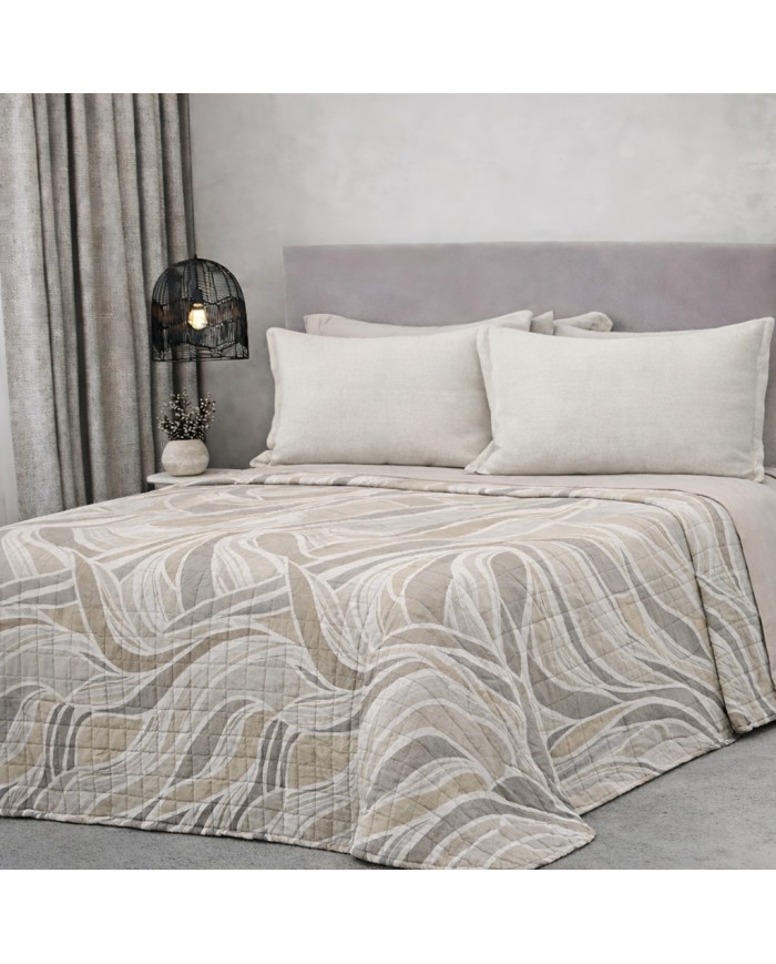 Trapuntino matrimoniale stampato Linea Oro art. Lenia