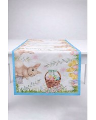 Runner Pasqua 100% cotone stampa digitale art. Brio