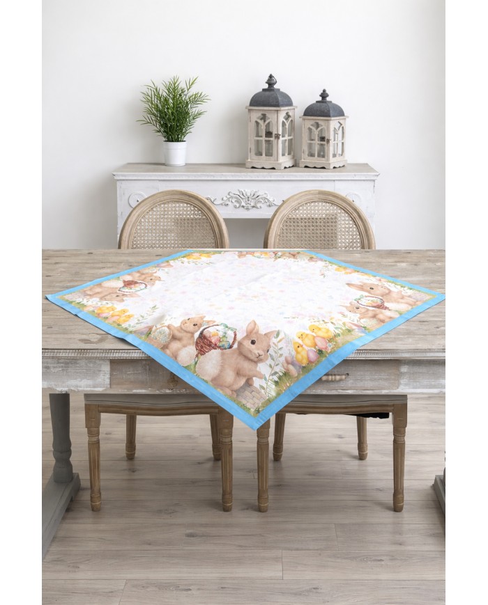 Centrotavola Pasqua 100% cotone stampa digitale art. Brio