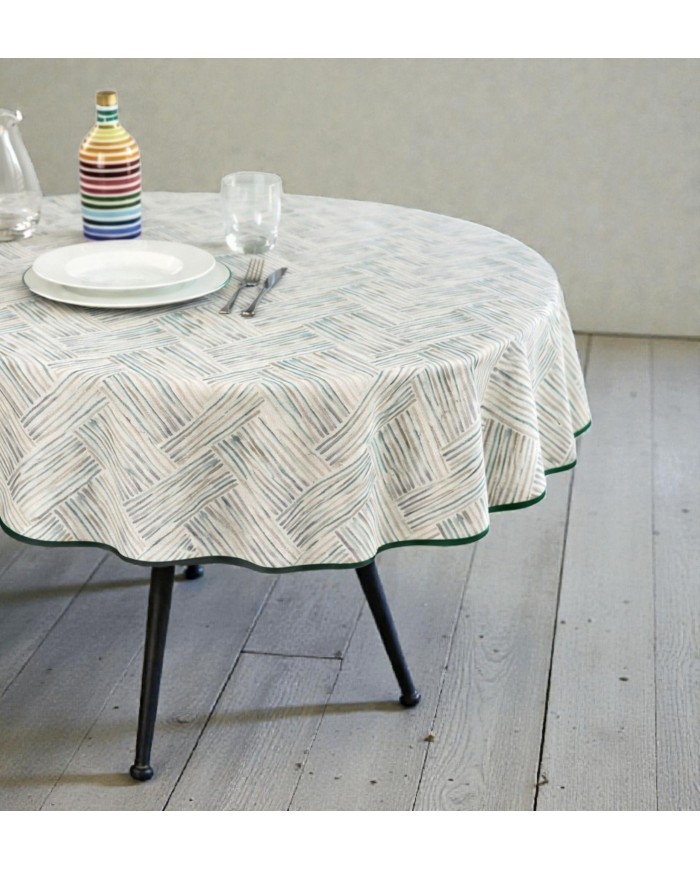 Tovaglia tonda in puro cotone Vingi Armonia