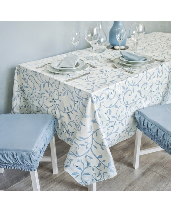 Tovaglia da 6 con tovaglioli Maestri Cotonieri marea