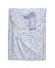 Camicia da notte in batista 100% cotone Linclalor art. 30864