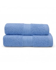 Coppia di asciugamani viso + ospite spugna 100% cotone Amanda