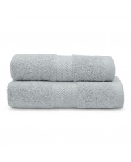 Coppia di asciugamani viso + ospite spugna 100% cotone Amanda