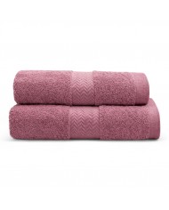 Coppia di asciugamani viso + ospite spugna 100% cotone Amanda