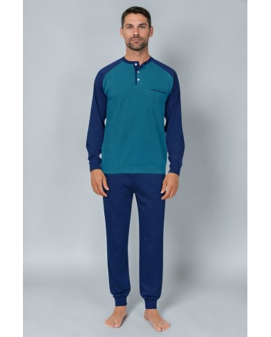 Pigiama uomo 100% cotone manica lunga Bip Bip Conquista 3051