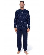 Pigiama uomo estivo 100% cotone manica lunga Bip Bip 3252