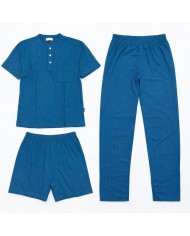 Pigiama estivo uomo tre pezzi 100% cotone Bip Bip 3774