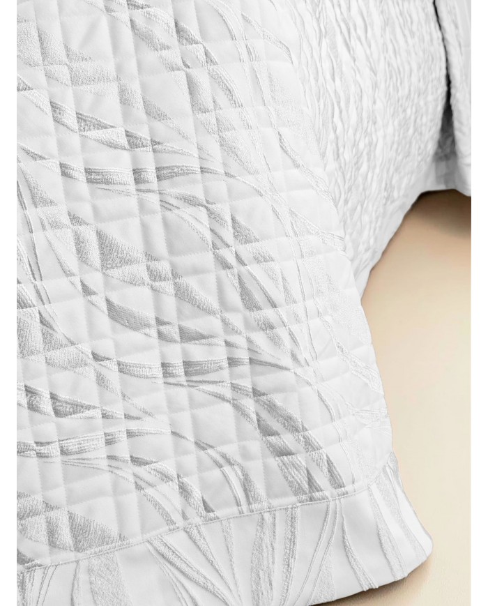 Trapuntino matrimoniale 100% cotone jacquard Nada Carrara art. Marina