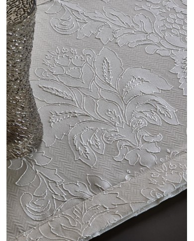 Set di 3 centri in raso jacquard di puro cotone Nada Carrara art. Rebrodè