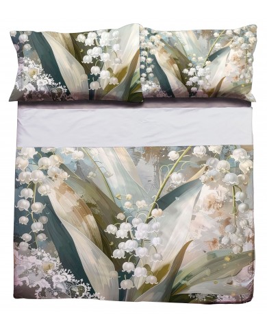 Completo Lenzuola Copriletto matrimoniali Novia Sandy Mughet