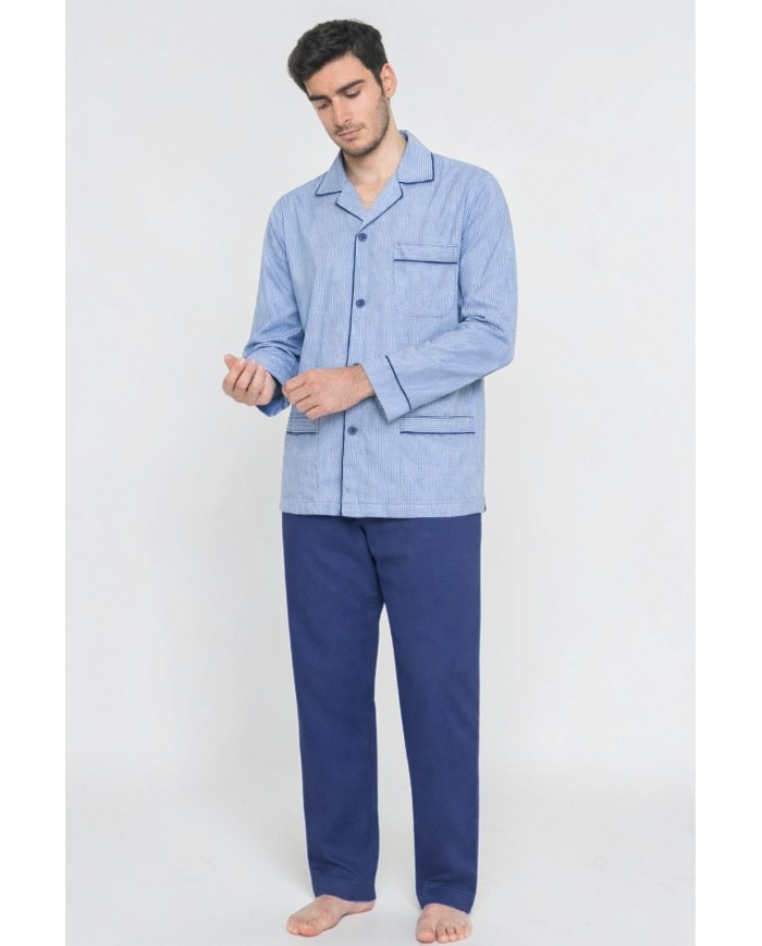 Pigiama uomo classico 100% cotone camicia Diplomat T812-781