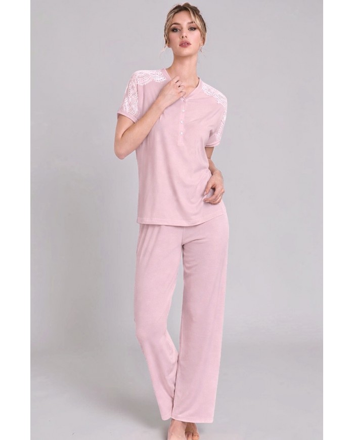 Pigiama donna 100% cotone Lunatica 61149