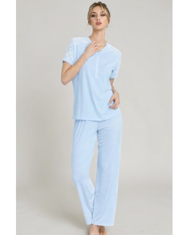 Pigiama donna 100% cotone Lunatica 61149