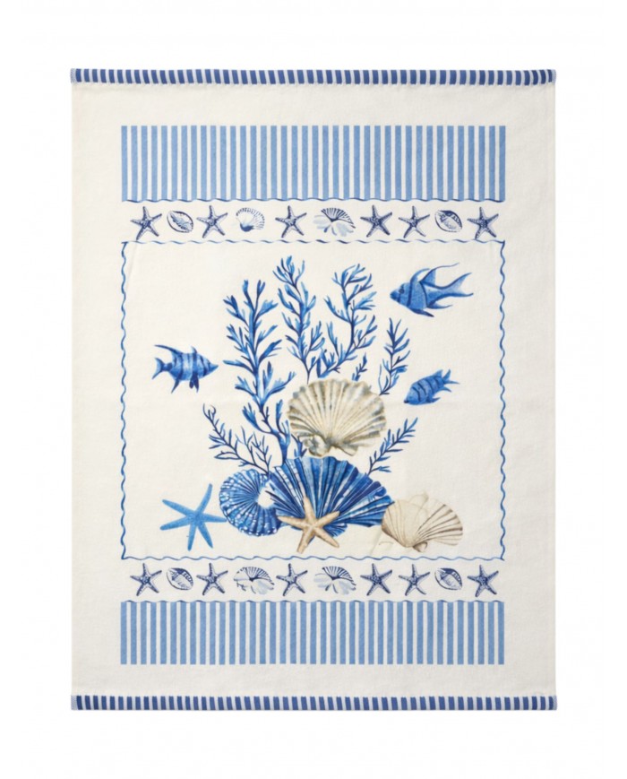 Set 6 strofinacci in microspugna 100% cotone Country art. Tulum
