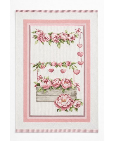 Set 6 strofinacci in microspugna 100% cotone Country art. Botanical