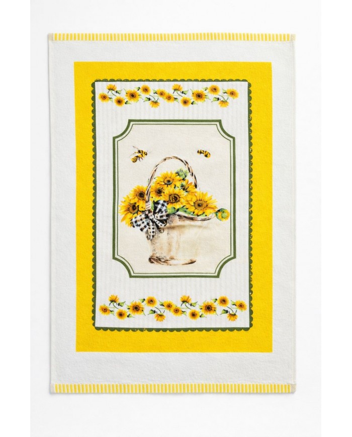 Set 6 strofinacci in microspugna 100% cotone Country art. Botanical