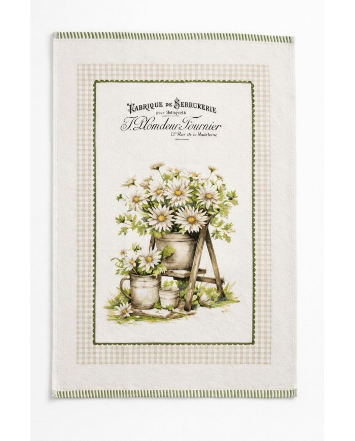 Set 6 strofinacci in microspugna 100% cotone Country art. Botanical