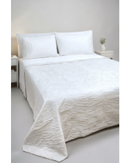 Coordinato matrimoniale Copriletto e Completo lenzuola in puro cotone By Carezze art Josephine