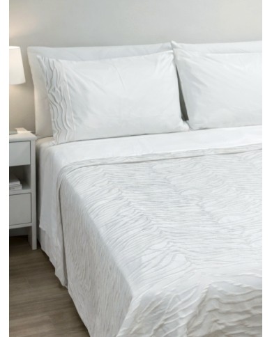 Coordinato matrimoniale Copriletto e Completo lenzuola in puro cotone By Carezze art Josephine