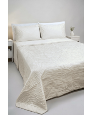 Coordinato matrimoniale Copriletto e Completo lenzuola in puro cotone By Carezze art Josephine