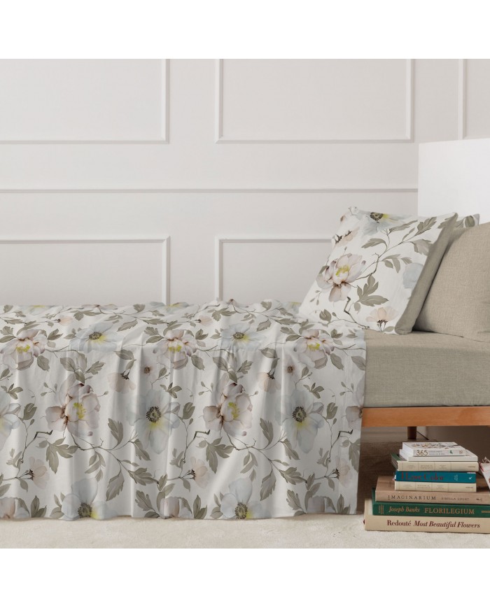 Completo lenzuola matrimoniale 100% cotone Cleris