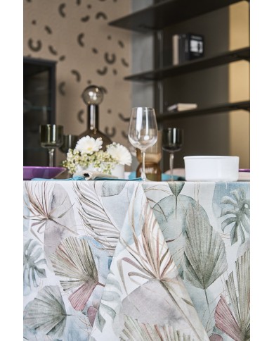 Tovaglia 12 posti in panama di puro cotone Neith Sensation